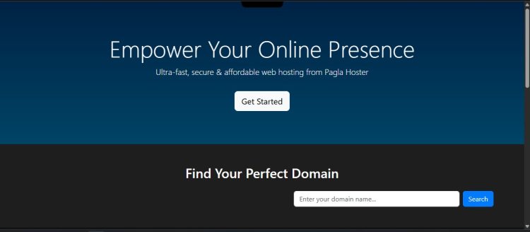 Web hos custom template