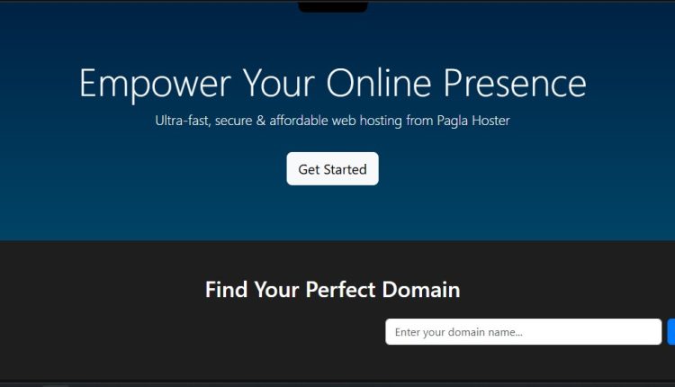 Web hos custom template