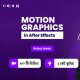 Motion graphics 2d and 3d with after effect and autodesk online